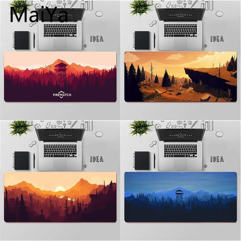 

Maiya Top Quality Firewatch Forest Unique Desktop Pad Game Mousepad Free Shipping Large Mouse Pad Keyboards Mat