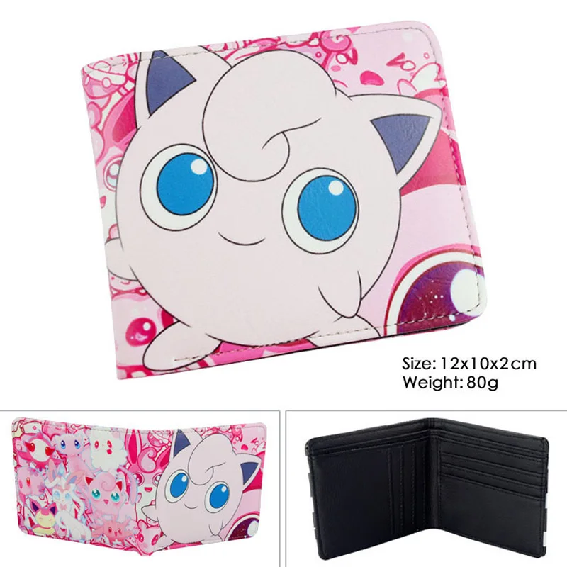 Jigglypuff Eevee красочный PU кошелек W-Аниме Карманный Монстр Пикачу кошелек - Цвет: Jigglypuff