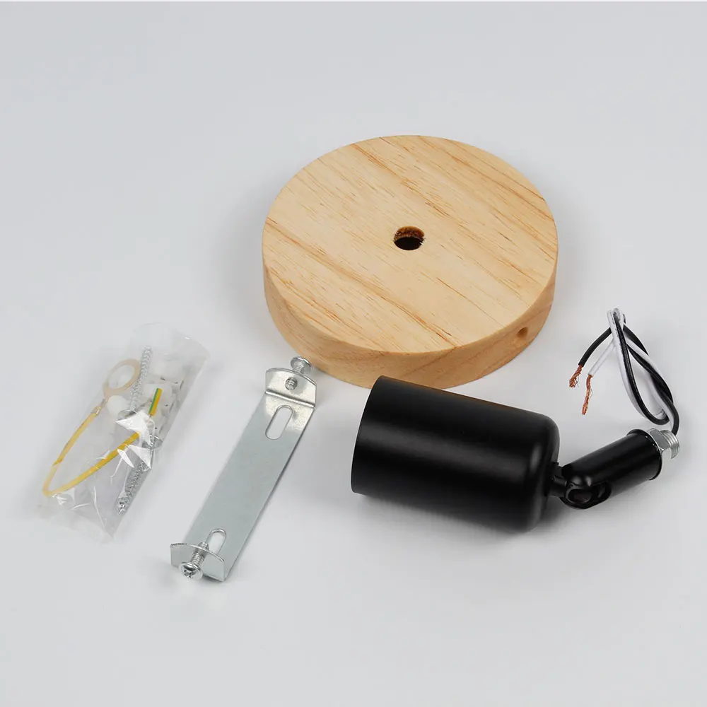 

LED Wall Lamp Modern Wood Lamp Nordic Loft Style Lights Industrial Vintage Iron Wall Light For Bar Cafe Restaurant Home Lighting