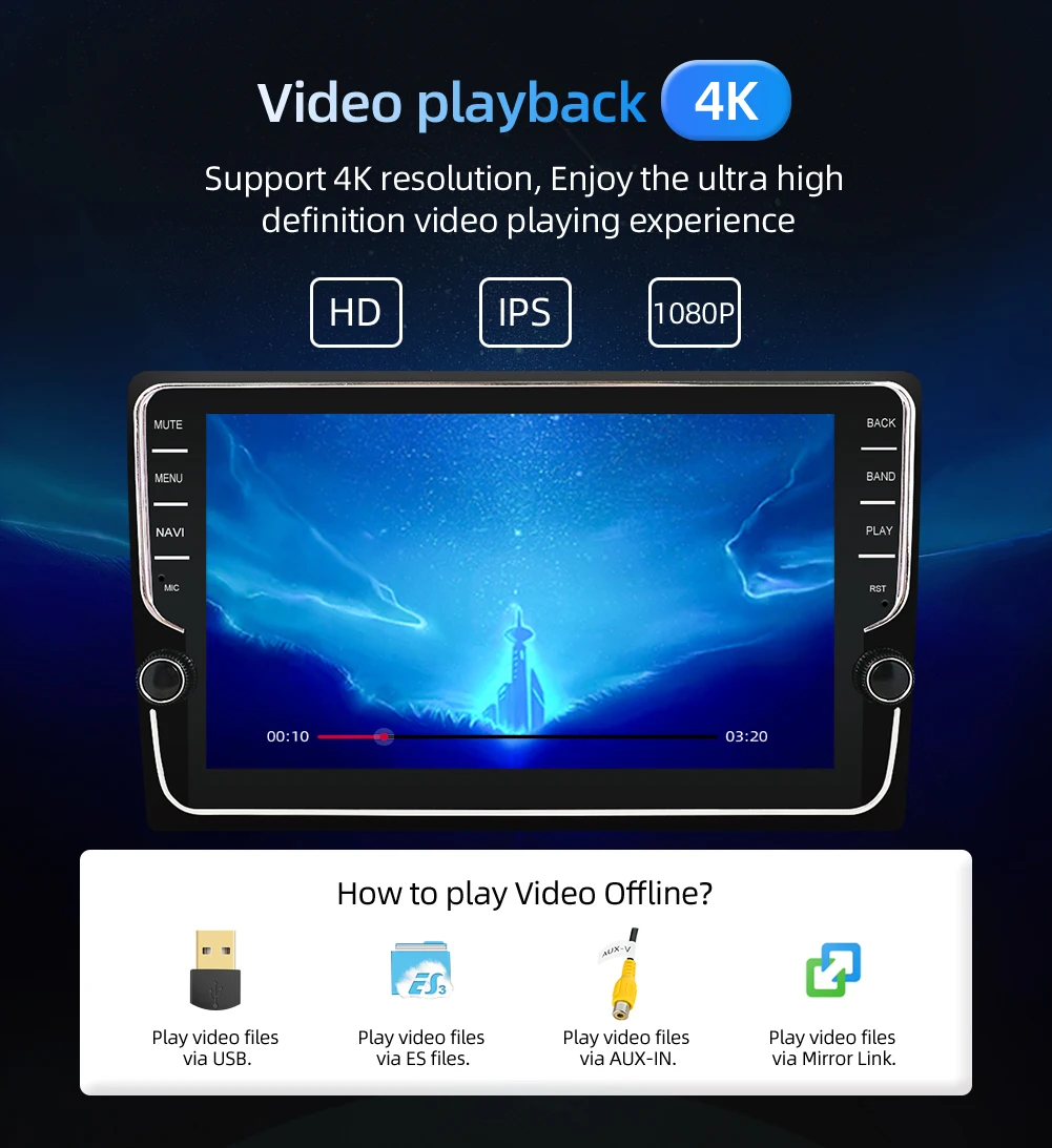 1 Din 10 ''PX6 Универсальный Android 9,0 4 ГБ ОЗУ+ 64 г автомобильный Радио Стерео gps навигация WiFi 1024*600 сенсорный экран 1din автомобильный ПК