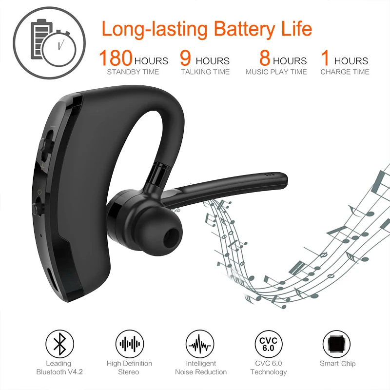V8 наушники Bluetooth беспроводные с гарнитурой драйвер микрофон бизнес для сотового