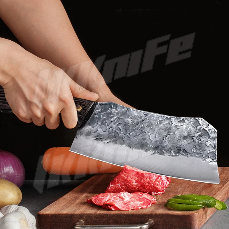Традиционный нож кованый ручной работы кухонный шеф-повар из нержавеющей стали 7