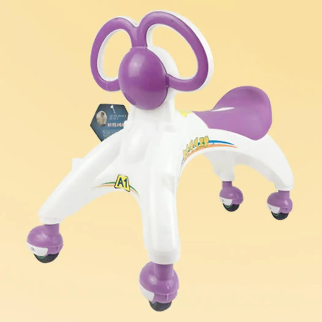 Детский самокат немой колесный детский баланс От 1 до 3 лет пуш ап зеленый