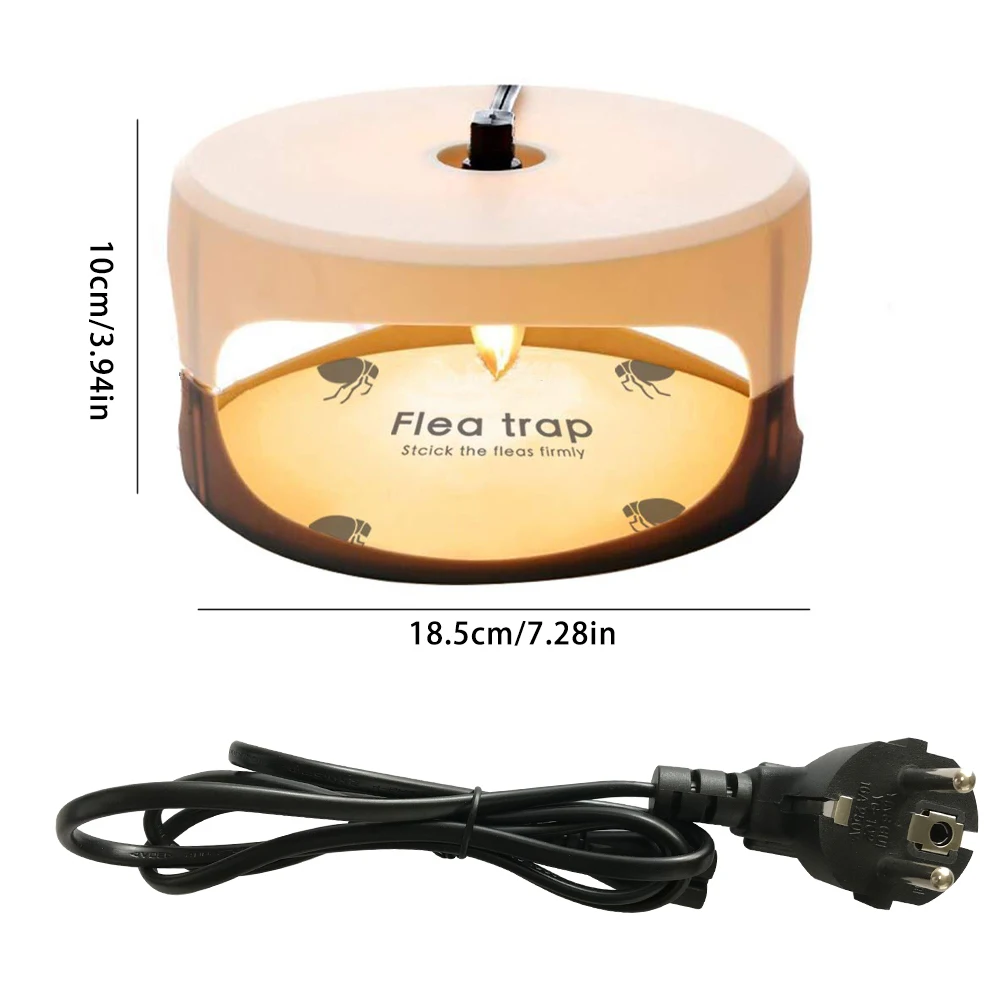 

Useful Sticky Dome Flea Trap Lamp Refill Non-Poisonous with 2 Stickers Safe Agriculture Tools Sticky Dome Flea Trap Lamp