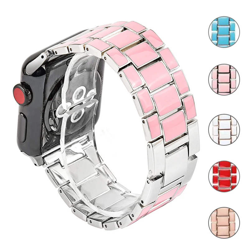 

Ремешок для Apple Watch 5, 4, 3, 2, 44, 40 мм, из нержавеющей стали