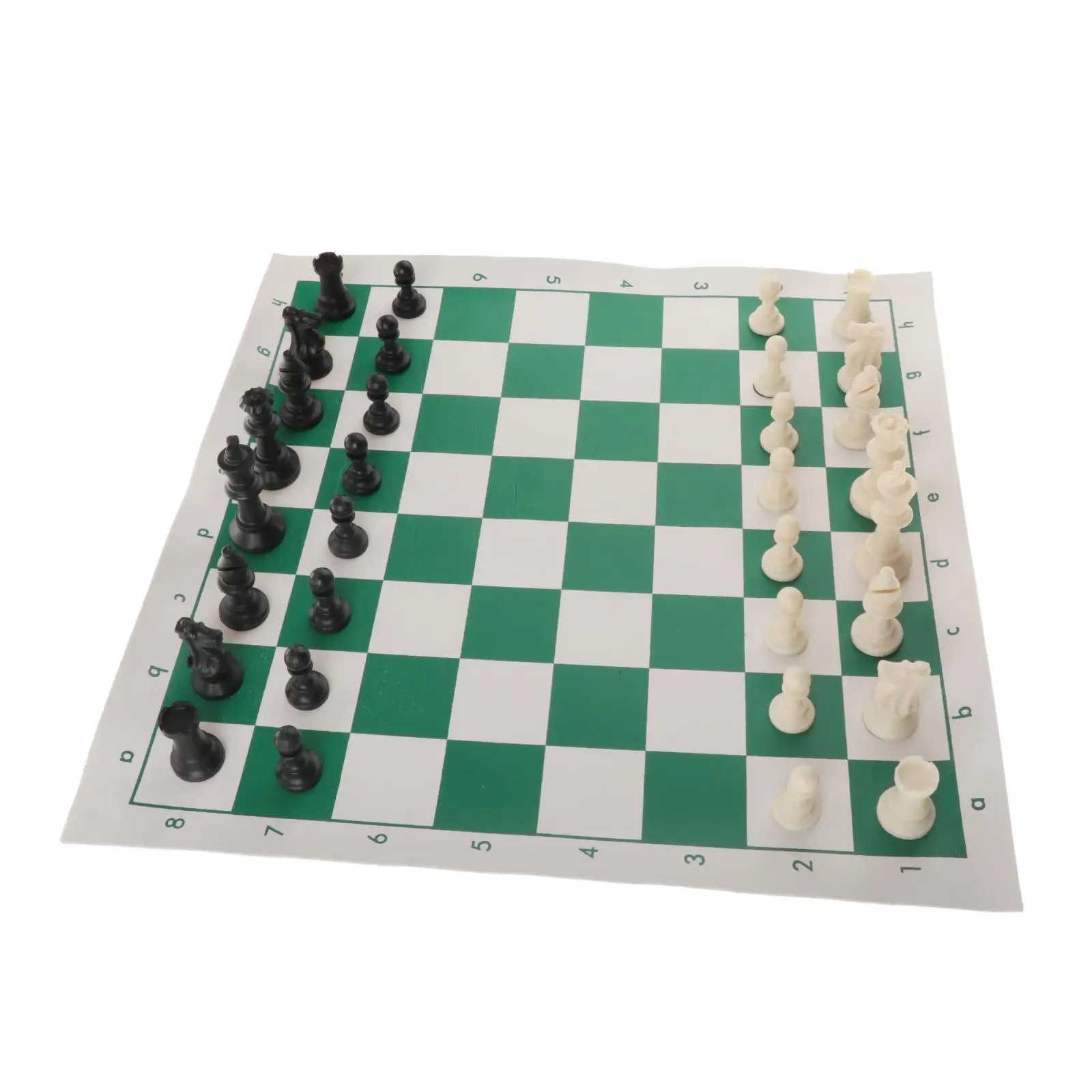 

Travel Portable Chess Set 53x10cm w/ Cylinder Bag for Kids Home Camping