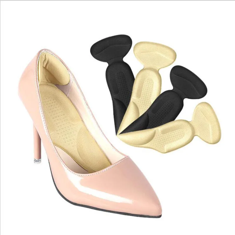 

T shape Cushion Women Insoles Shoe Back High Heels Liner Grips Inserts Soft Insole Heel Pain Relief Foot Protector Antislip