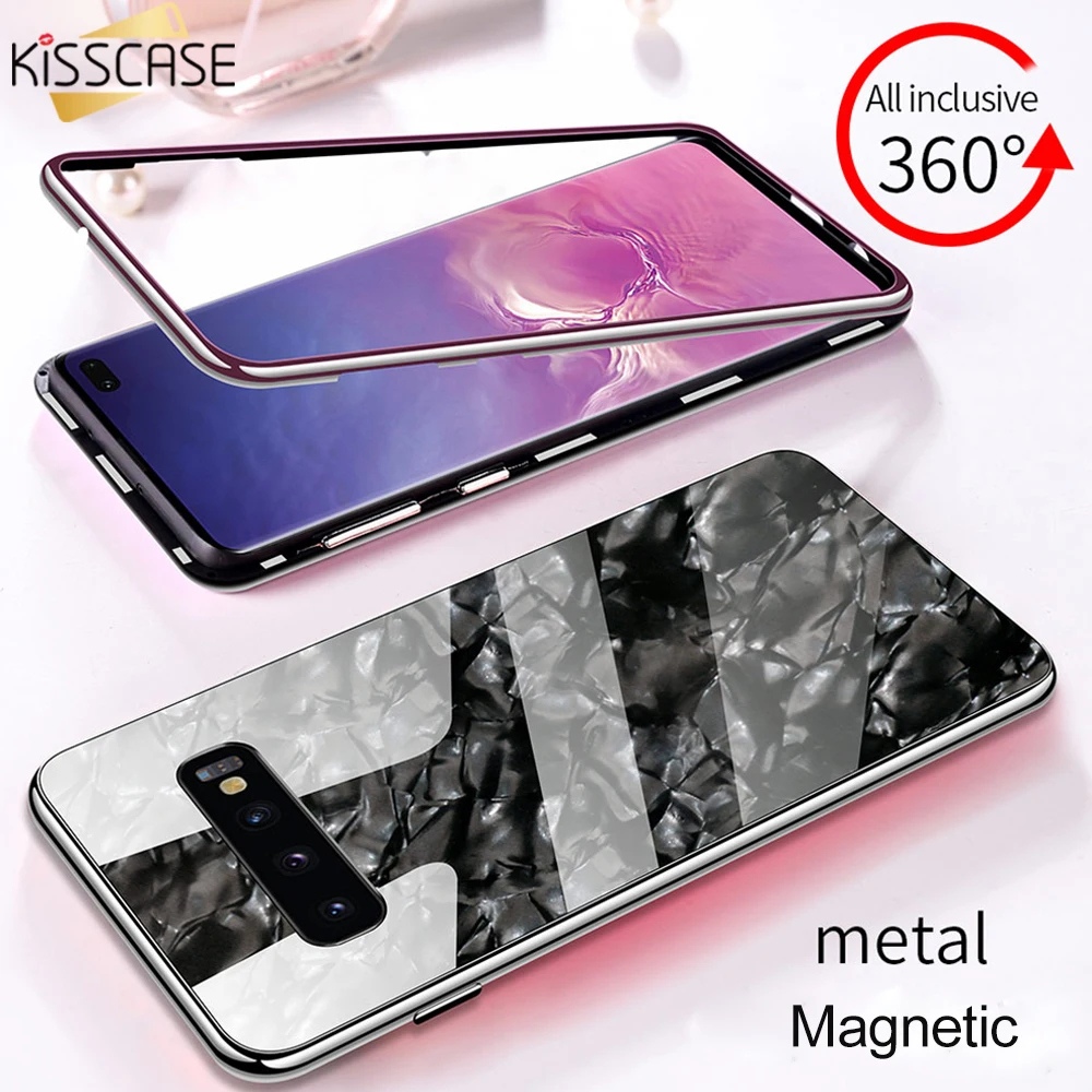 Чехол KISS металлический магнитный чехол для телефона iPhone X 7 8 XR XS PC закаленное