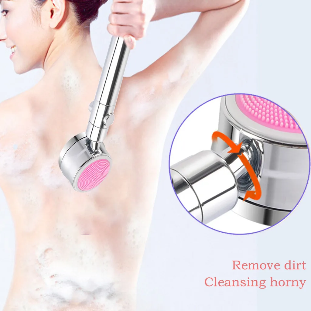 Ванная комната Насадки для душа кран моззле Душевая насадка с щетка мытья на