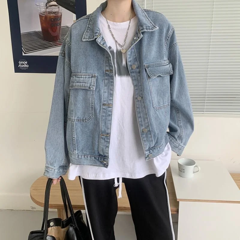 

Cowboy Coat Fall Winter Versatile Korean Women's 2021 New Ins Fashion Loose Student Small Jacket