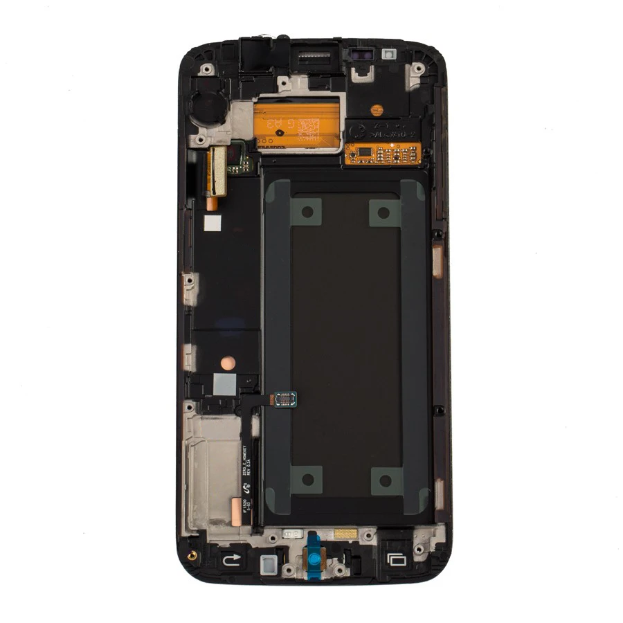 

5.1'' ORIGINAL SUPER AMOLED LCD for SAMSUNG Galaxy s6 edge Touch Screen Digitizer Assembly G925 G925A G925F G925I with frame