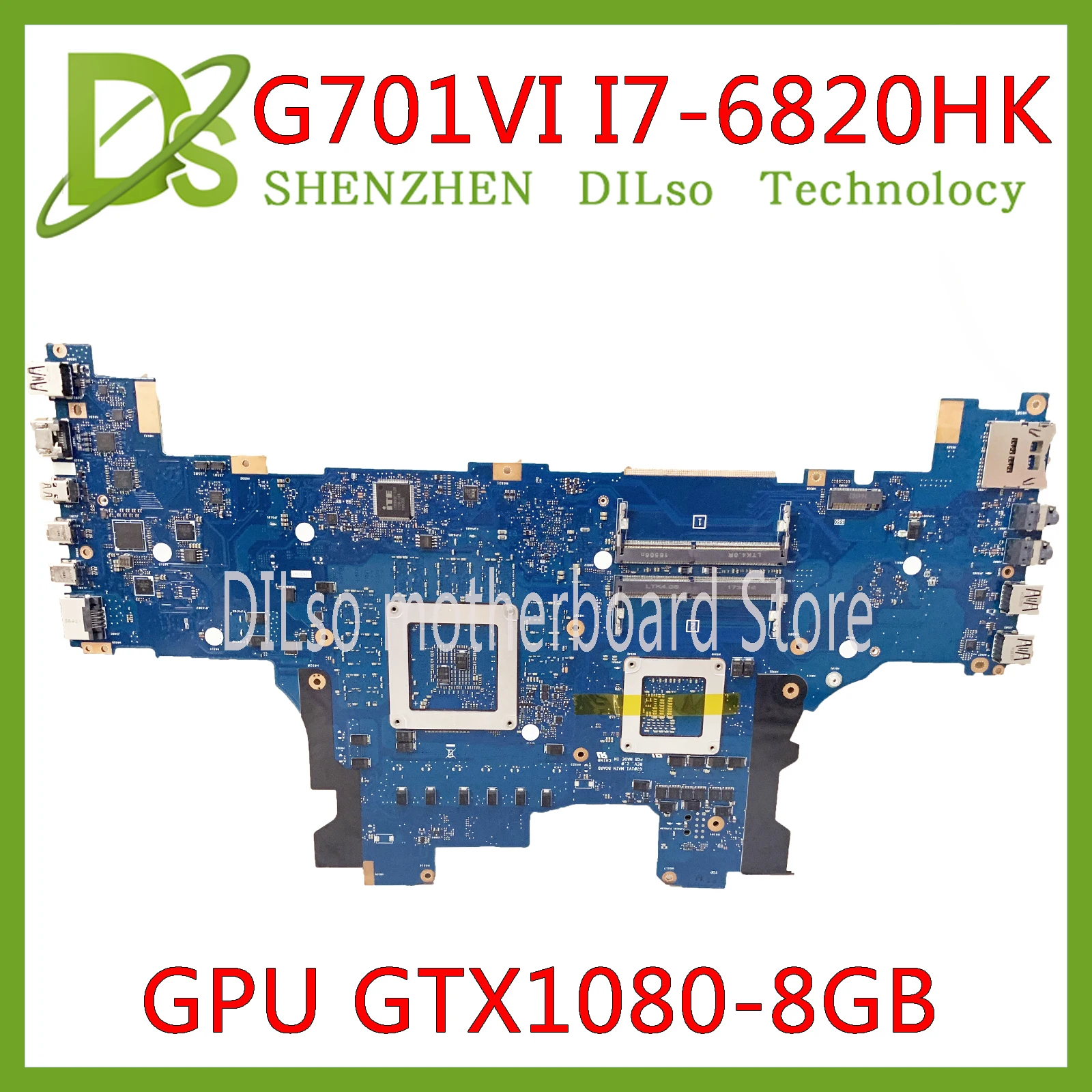 Kaufen KEFU G701VI Motherboard Für Asus ROG G701 G701V G701VI Laptop Motherboard Test OK I7-6820HQ CPU GTX1080/8GB Motherboard Test