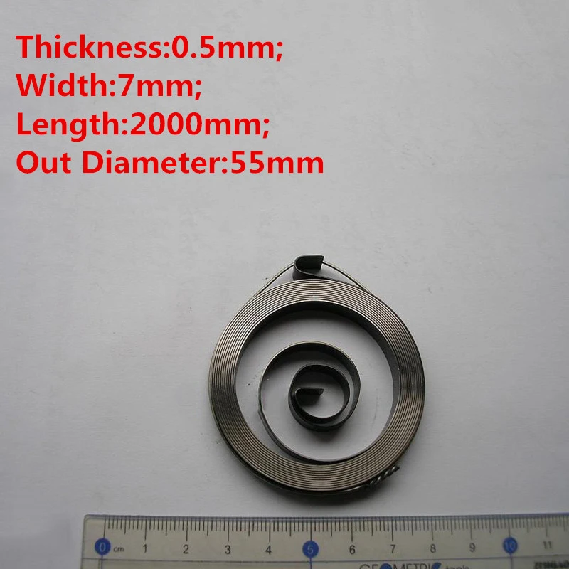 1 шт. дешевая спиральная плоская проволока стальная катушка пружина постоянной
