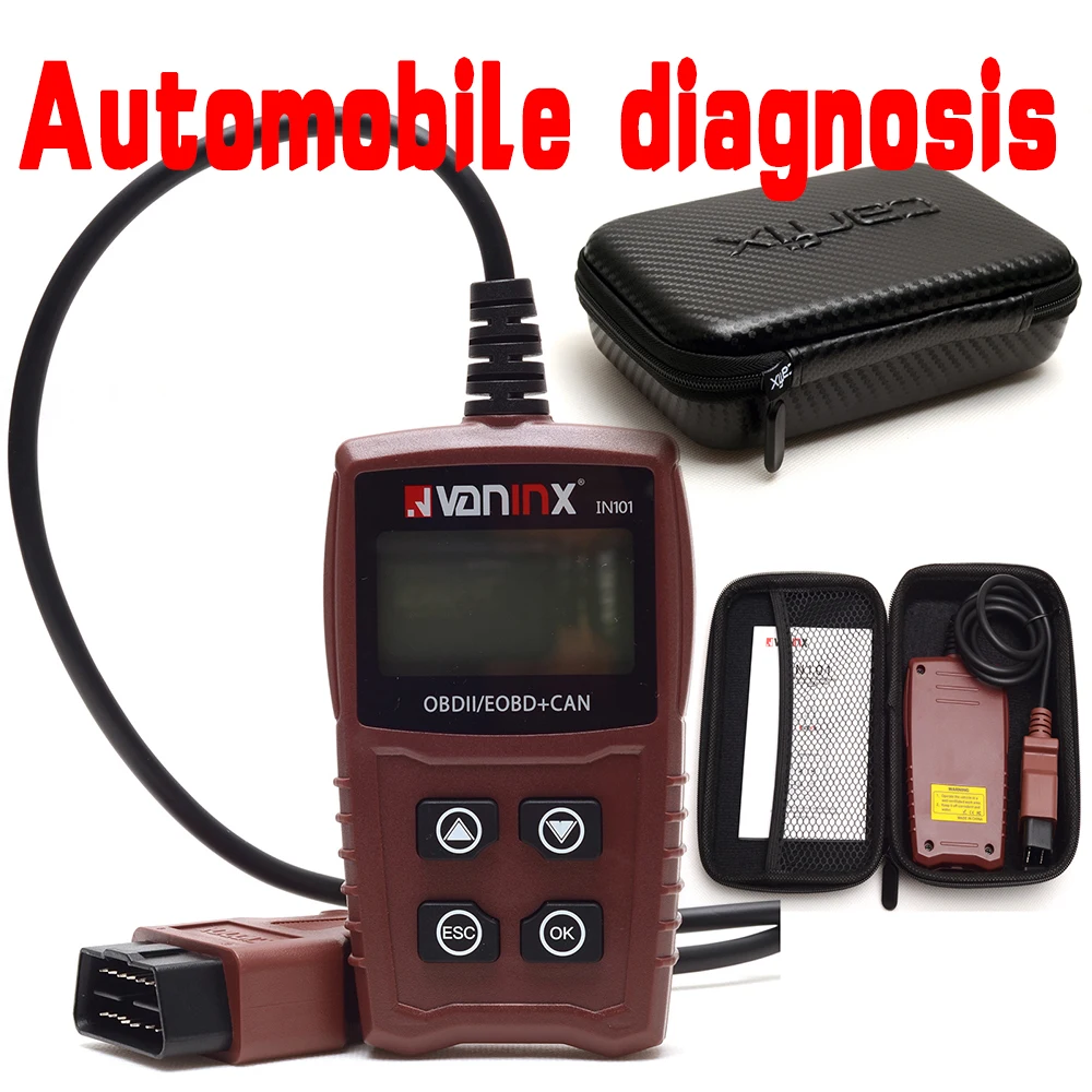 2021 New IN101 OBD2 Car Reading Card Battery Detector Engine Code Reader Portable Scan Tool Diagnostic Scanner accessories | Автомобили и