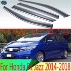 4 шт., пластиковые наружные дефлекторы для окна Honda Fit Jazz 2014 2015 2016 2017 2018