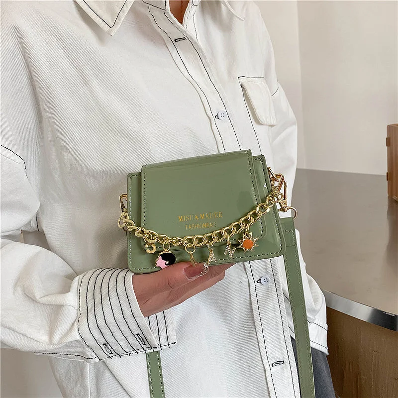 

High Quality Ladies Fashion Casual Small Square Bag 2021 New Korean Version Chain Shoulder Portable Messenger Female Bag