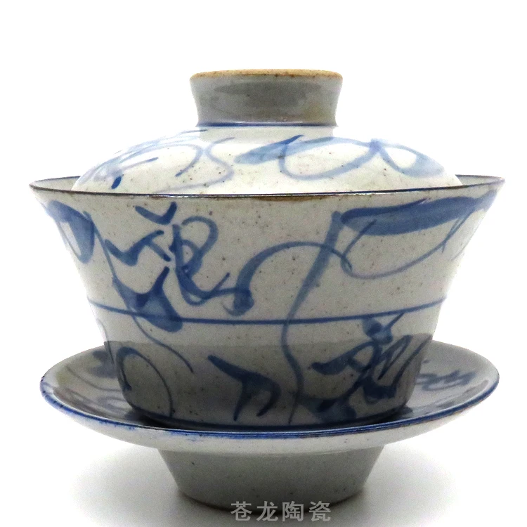 Фарфоровая культура Цзиндэчжэнь старинная печь ручная роспись форма ножа