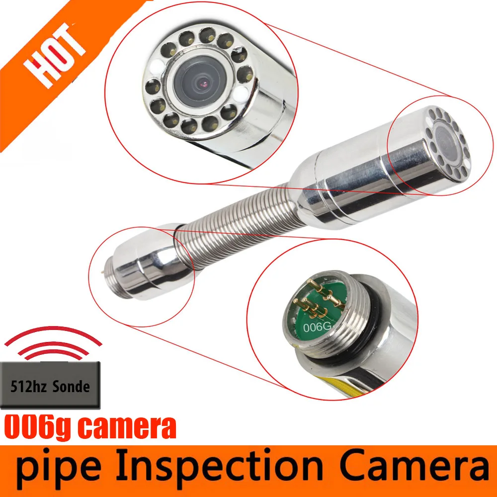 23 мм трубопровод для инспекции дренажная труба канализационная змея головка