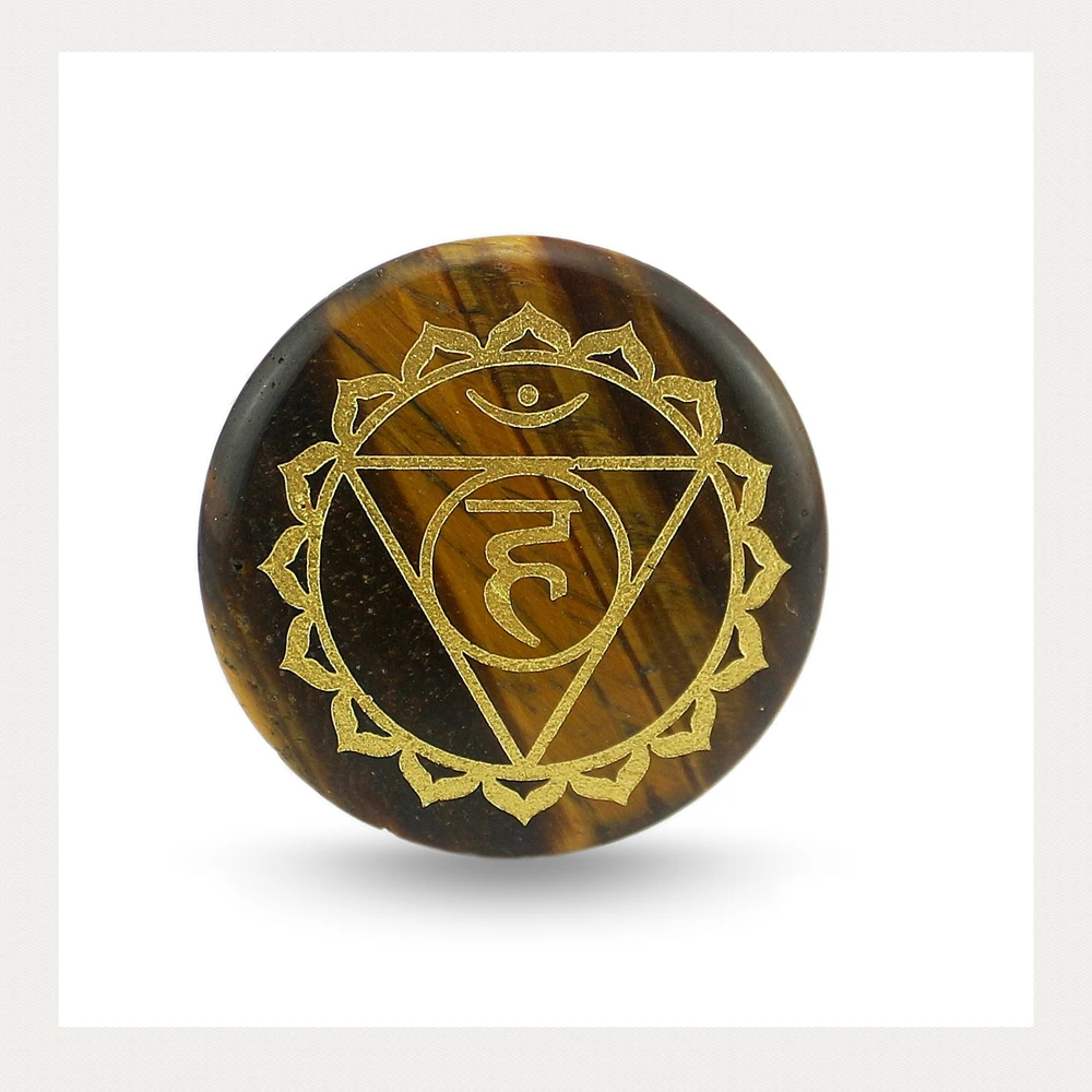 Круглые ювелирные изделия из натурального хрусталя индийские религиозные чакры