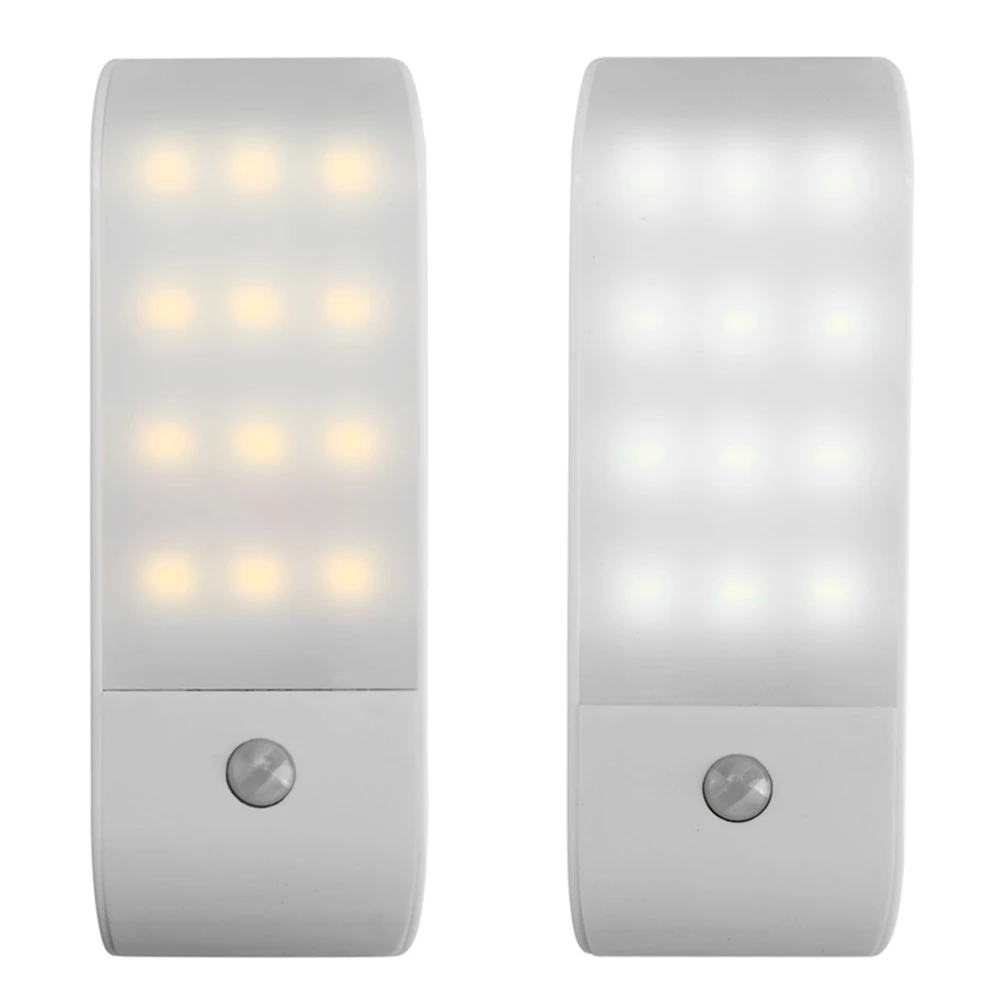 Индукционный ночник с 12 светодиодами и датчиком движения светильник