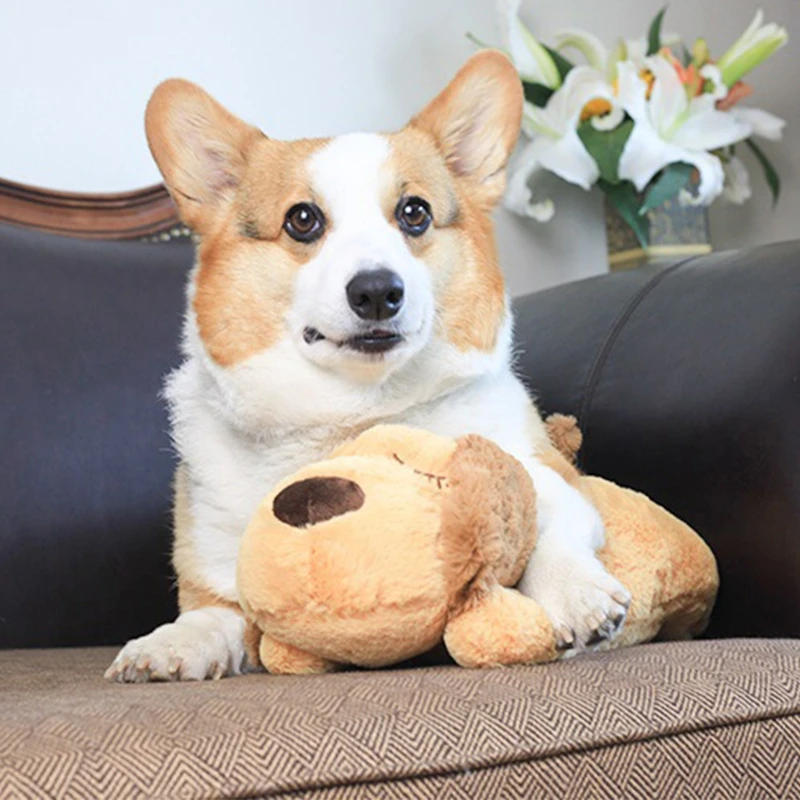 Cute Heartbeat Puppy Behavioral Training Toy Plush Pet Comfortable Snuggle Sleep | Дом и сад