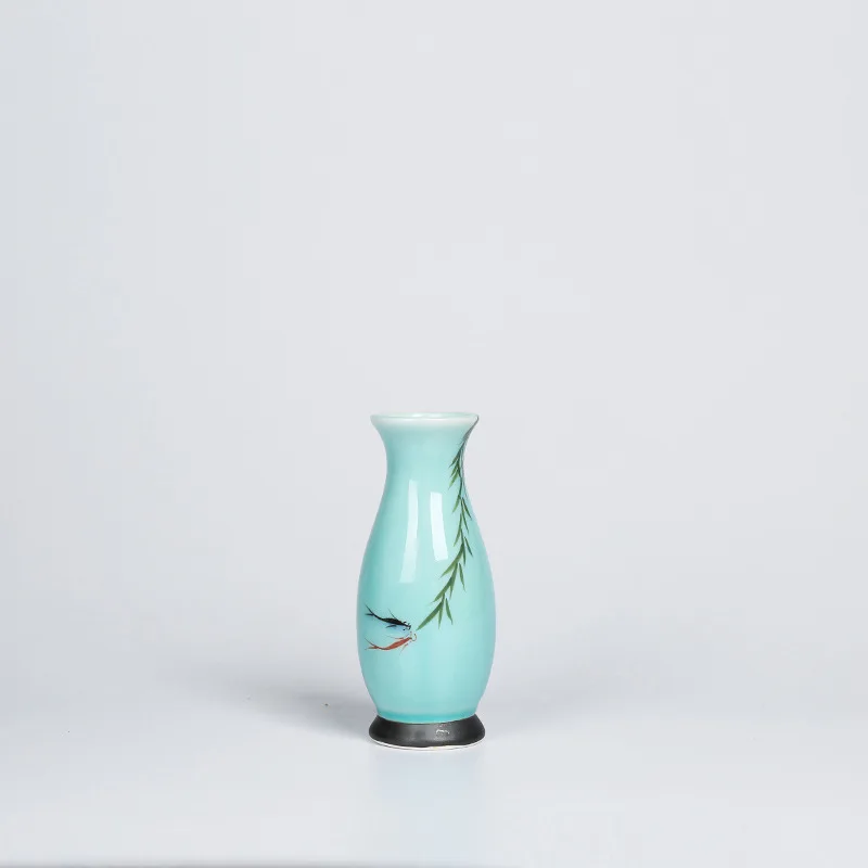 Ручная роспись в китайском стиле керамическая ваза для гостиной сушеные