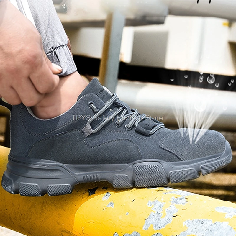 

Safety Shoes Work Safety Boots Men Steel Toe Cap Safety Shoes Men Work Sneakers Indestructible Work Shoes Men Boots Male Shoes