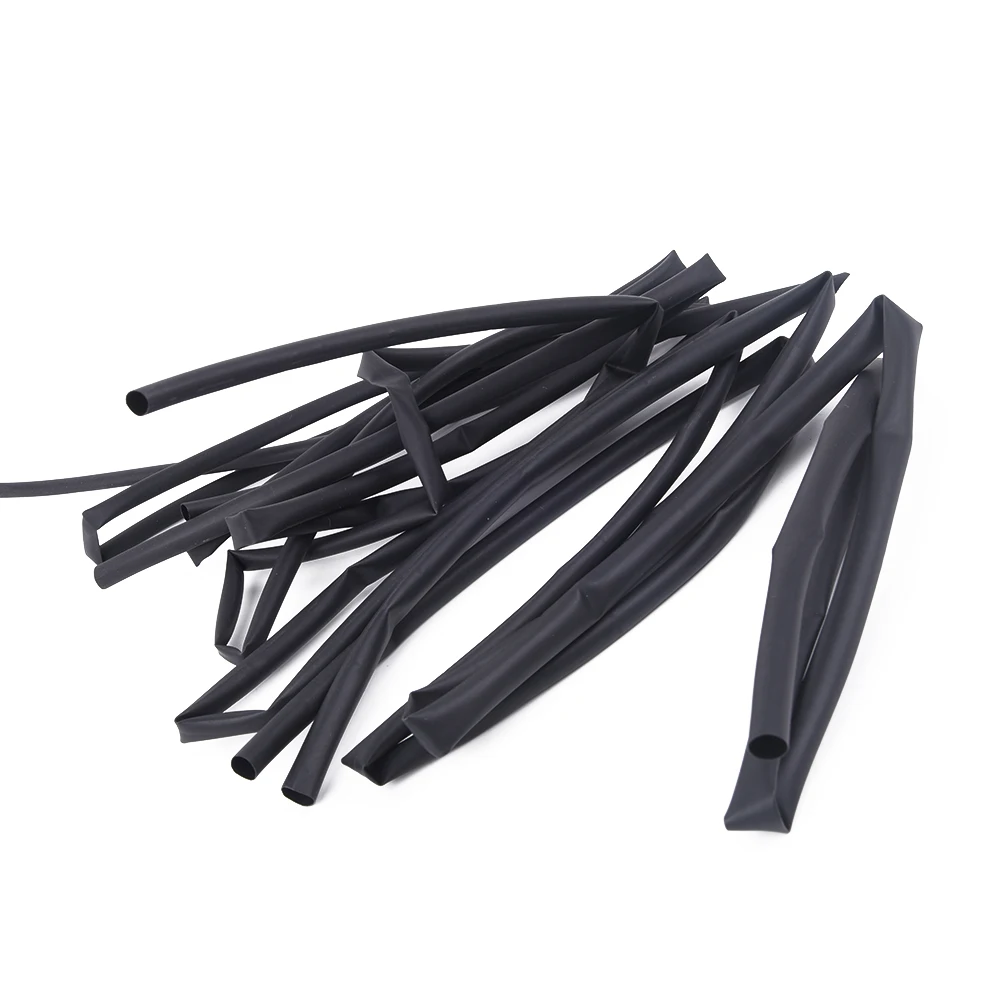 Set Heat Shrink Tube 3mm-6mm 4pcs Replacement Accessory Electrical Assortment Insulation Sleeving Black Durable | Инструменты