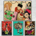 Ретро-плакат с изображением японской анимационной мабии 
