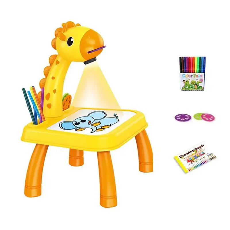 

Kids Drawing Table Toys Mini Led Projector Art Drawing Table Light Toy for Children Kids Painting Board
