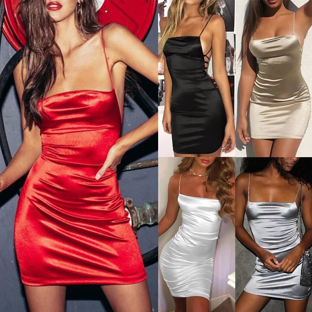 Женский летний сарафан на бретельках сексуальное открытое платье миди одно