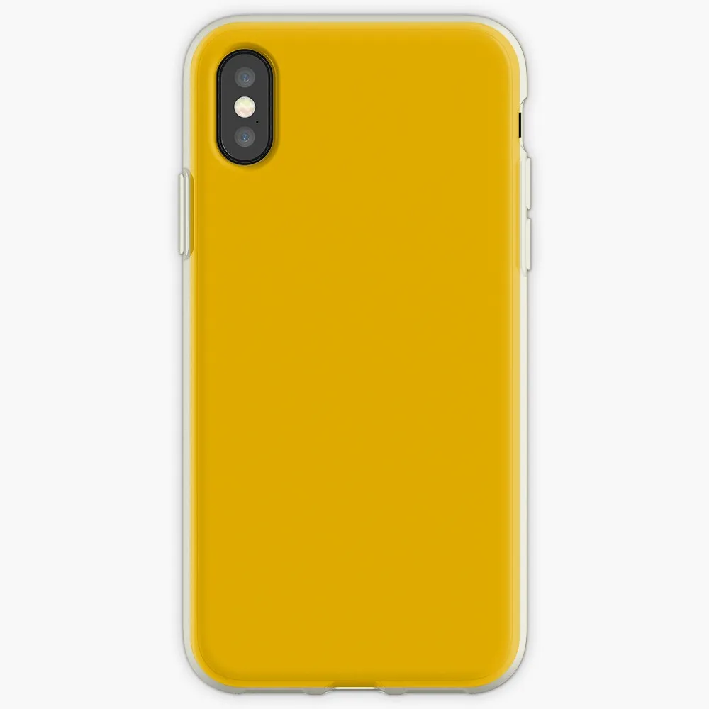Горчично-желтый чехол для телефона для iphone X XS чехол для MAX XR для iphone 8 7 6 6S Plus Мягкий силиконовый прозрачный
