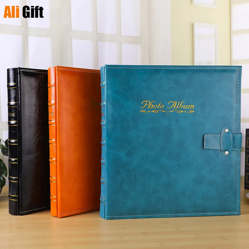 

6 Inch 800 Sheets Photo Album Insert Type Commemorative Large Capacity Insert Type Leather Family baby memory book
