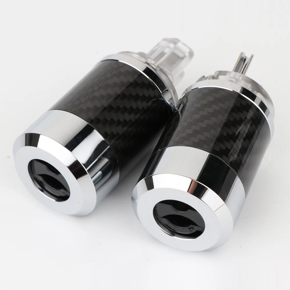 

BCF4-TGR Hifi Audio Rhodium Plated Brass US AC Power Plug Hi-end US Power Cable Connector IEC Female Plug Adapter