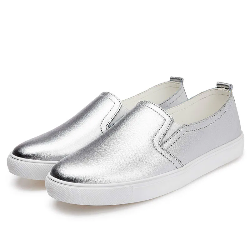 Fashion women loafers 2022 solid color high quality leather flats women sneakers casual flat female casual shoes woman footwear