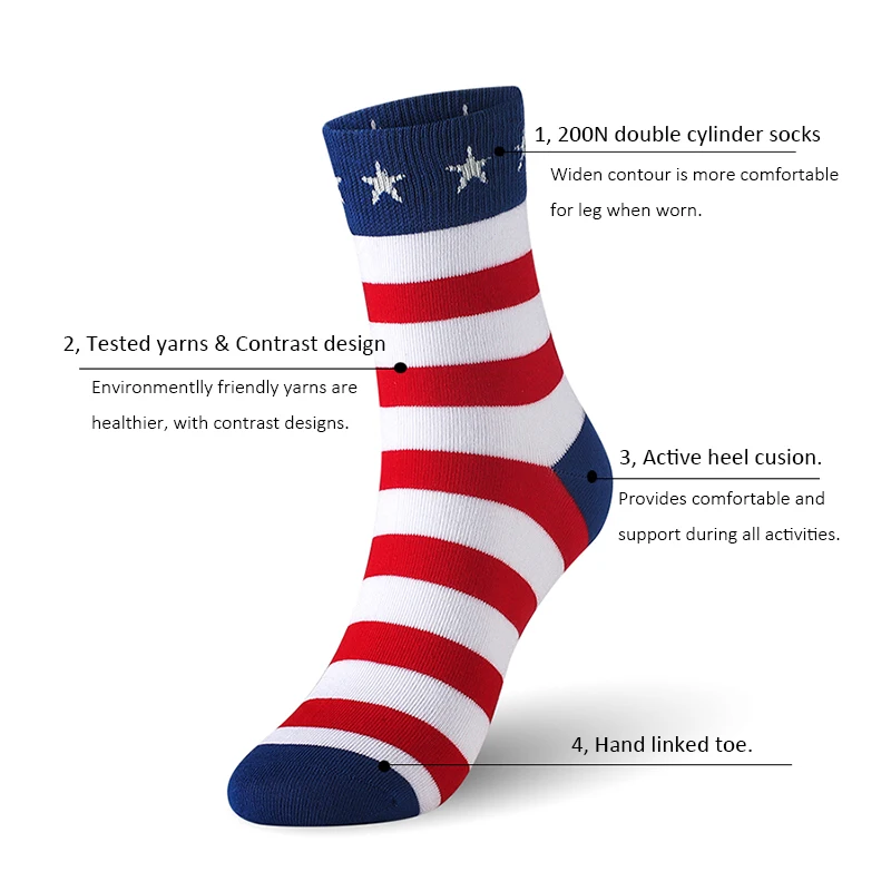 Cotton men socks fashion contrast man large size brand (EU 39-46) (US 7.0-12.0) VKMONY | Мужская одежда