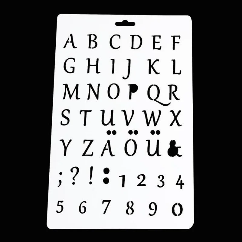 4 шт буквы живопись шаблон раскраска тиснение трафареты сделай сам для