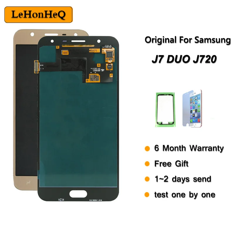 Оригинальный 5 ''ЖК дисплей для samsung Galaxy J7 Duo 2018 J720 J720F AMOLED ЖК сенсорный экран