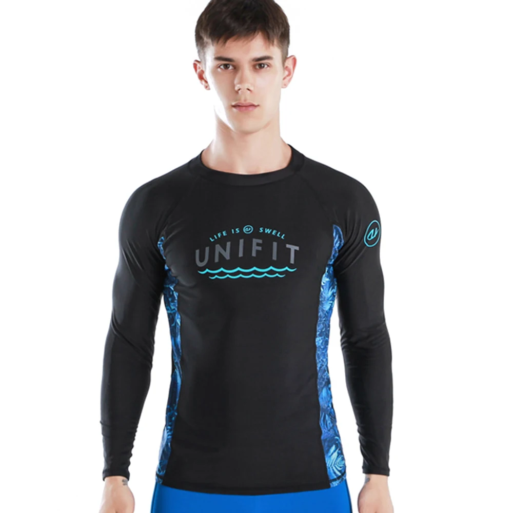 Купальник мужской с защитой от УФ-лучей пляжная одежда для плавания длинным