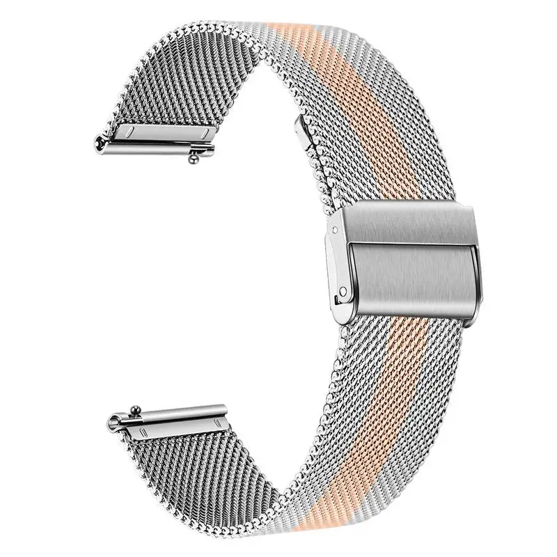 Миланский ремешок для часов 20 мм 22 мм для samsung Galaxy Watch 42 мм 46 мм Active 2 40 мм 44 мм быстросъемный сетчатый ремешок из нержавеющей стали