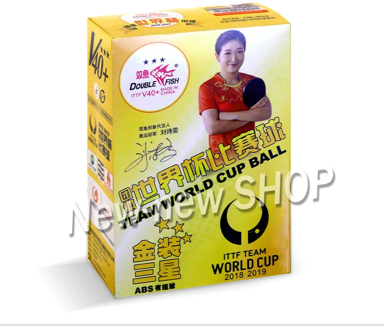 2019 двойная рыба Ittf команда Кубок мира мячи для настольного тенниса 3 звезды D40 + Abs