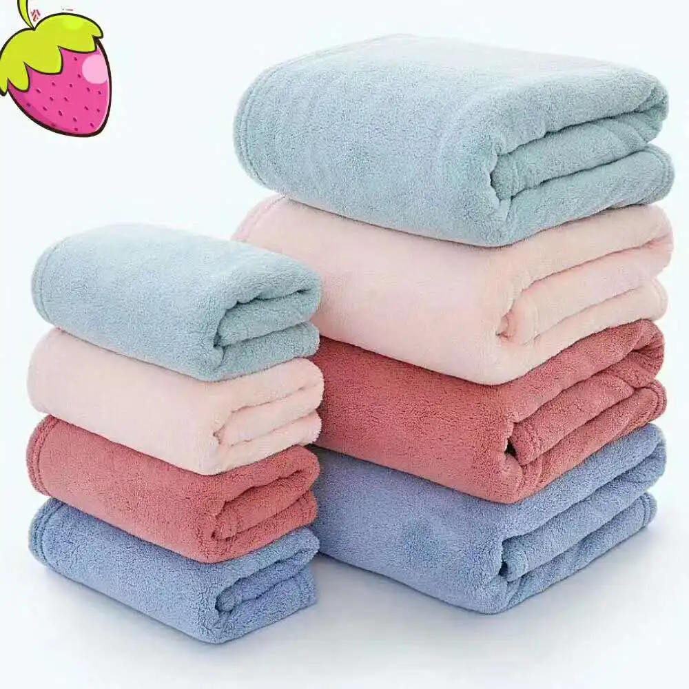 Банное полотенце из кораллового флиса 35*75 см + 70*140 1 шт.| |