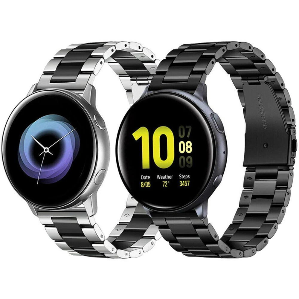 Ремешок из нержавеющей стали для наручных часов браслет Samsung Galaxy Watch Active 2 40 мм 44 22