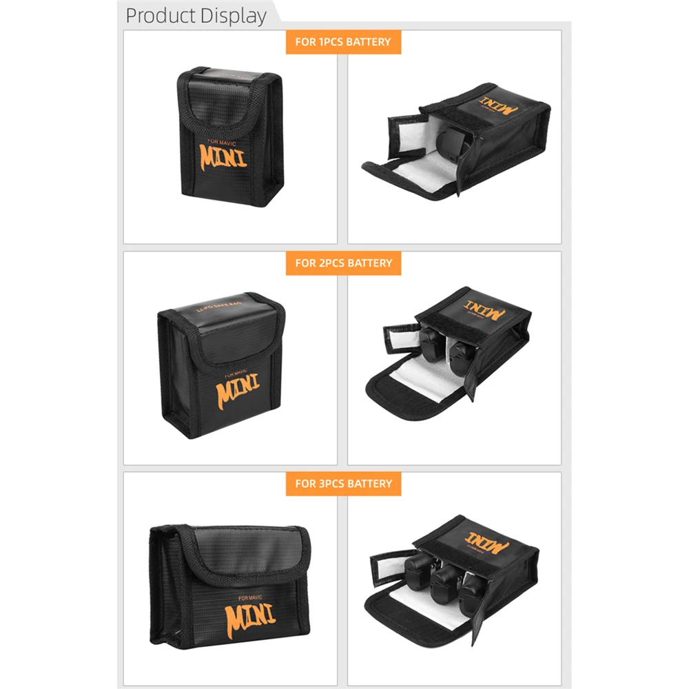 Защитный чехол Li Po взрывозащищенный для аккумулятора аксессуаров DJI Mavic Mini Drone
