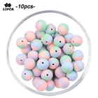 10 шт., силиконовые бусины для прорезывания зубов, 14 мм и 17 мм