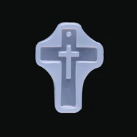 10pcs cross silicone molds resin casting diy mold jewelry making earring necklace bracelet pendants diy tools 404246578mm