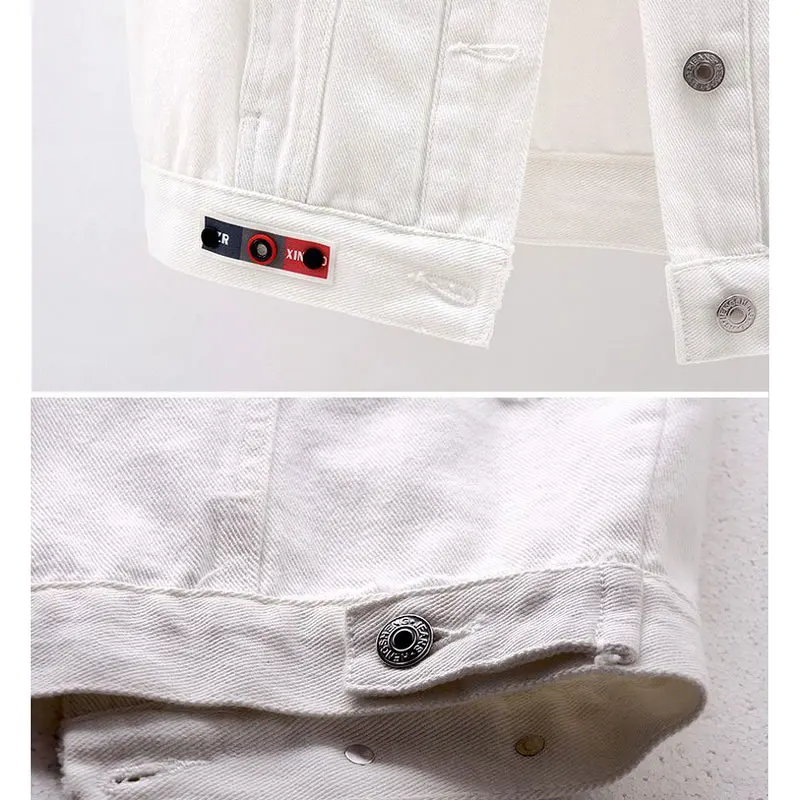 

Street Casual Pocket Denim Vest Jacket Women White Boyfriend Style Sleeveless Jean Outwear Summer Removable Hooded Cardigan
