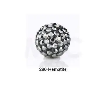 hf43g 10mm 80pcs/lot Micro Pave CZ Disco Ball Beads For crystal  Crystal Bracelet  bead