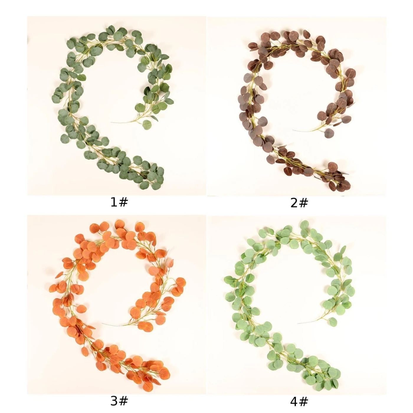 Ротанг из эвкалипта Искусственные венки для украшения дома 1 м|Искусственные