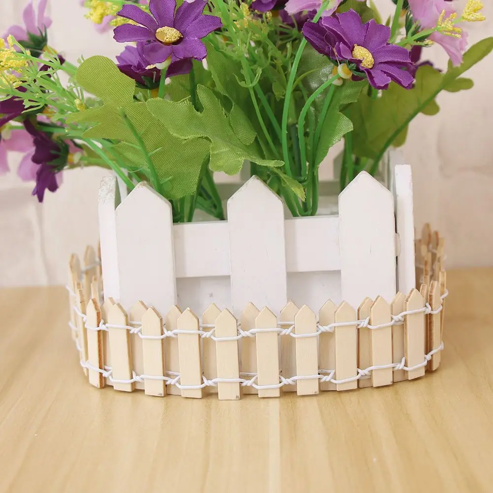 Diy Сказочный садовый набор деревянный забор аксессуары украшение миниатюрный